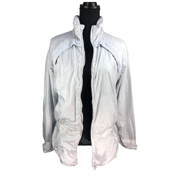 Light Gray ADIDAS Lightweight Jacket Sz Small - Picture 11 of 15